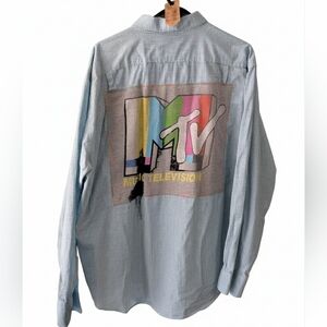 MTV Izod Upcycled Plaid Shirt Hand Crafted